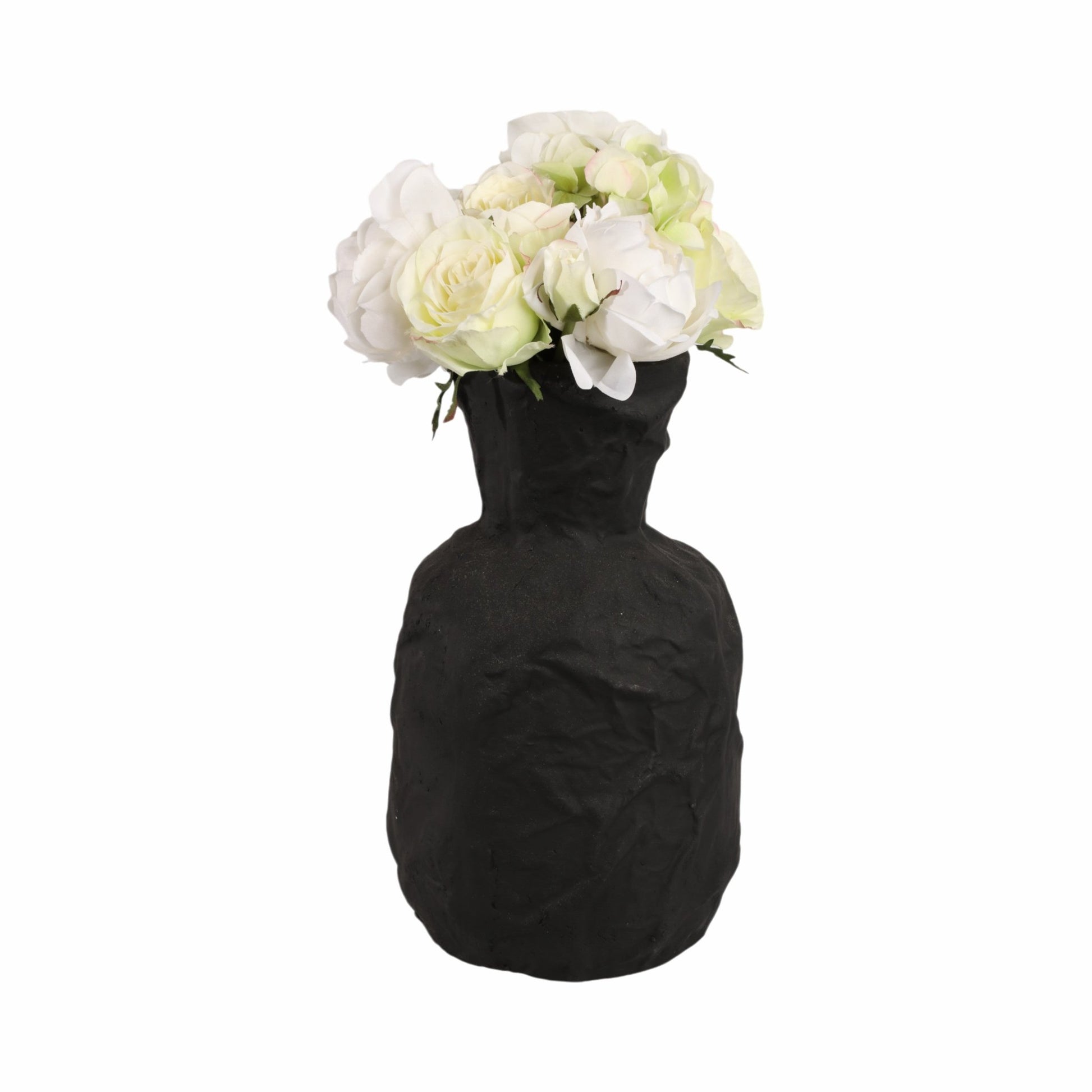 Cleo Black Ecomix Vase Vases and Jars| Sagebrook Home