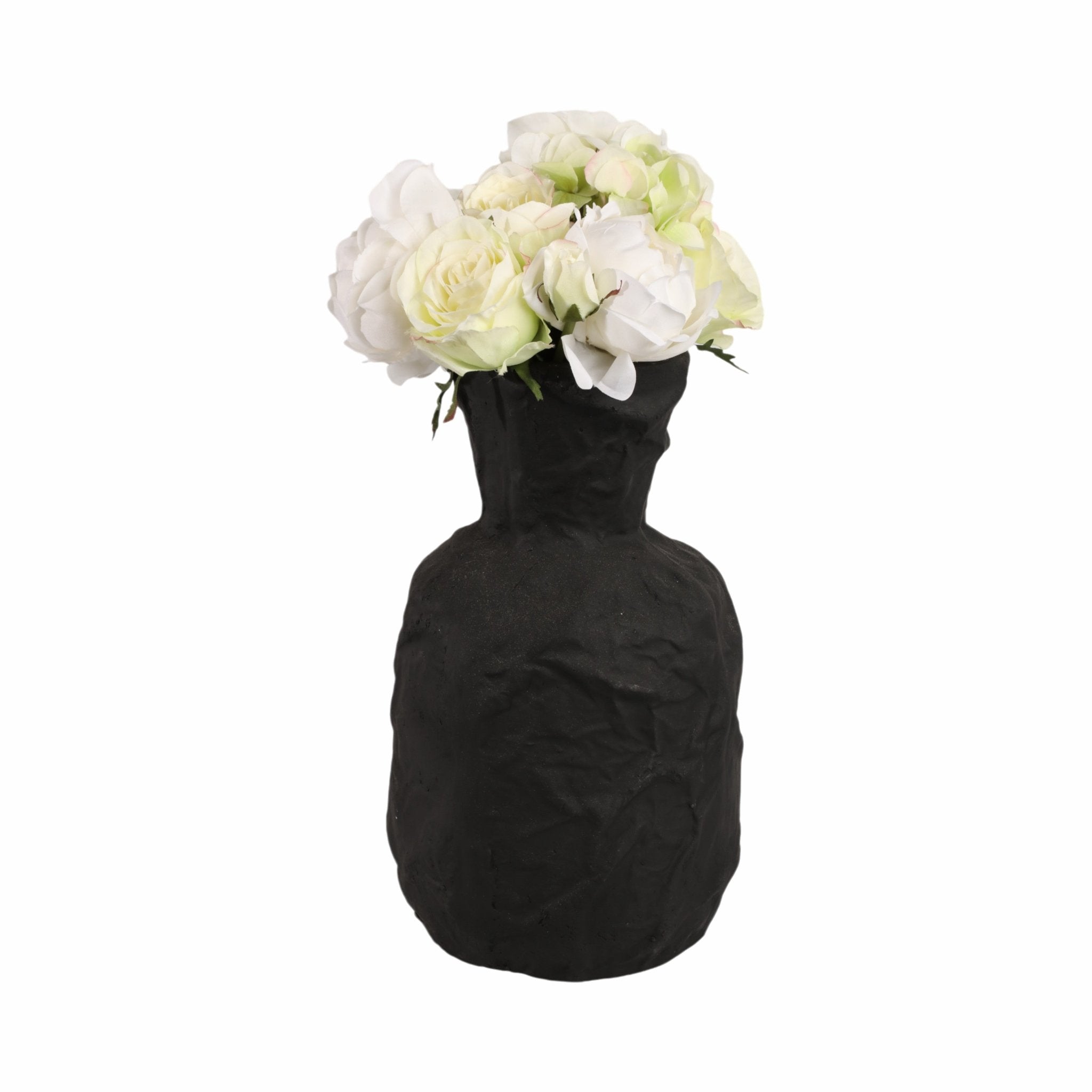 Cleo Black Ecomix Vase Vases and Jars| Sagebrook Home