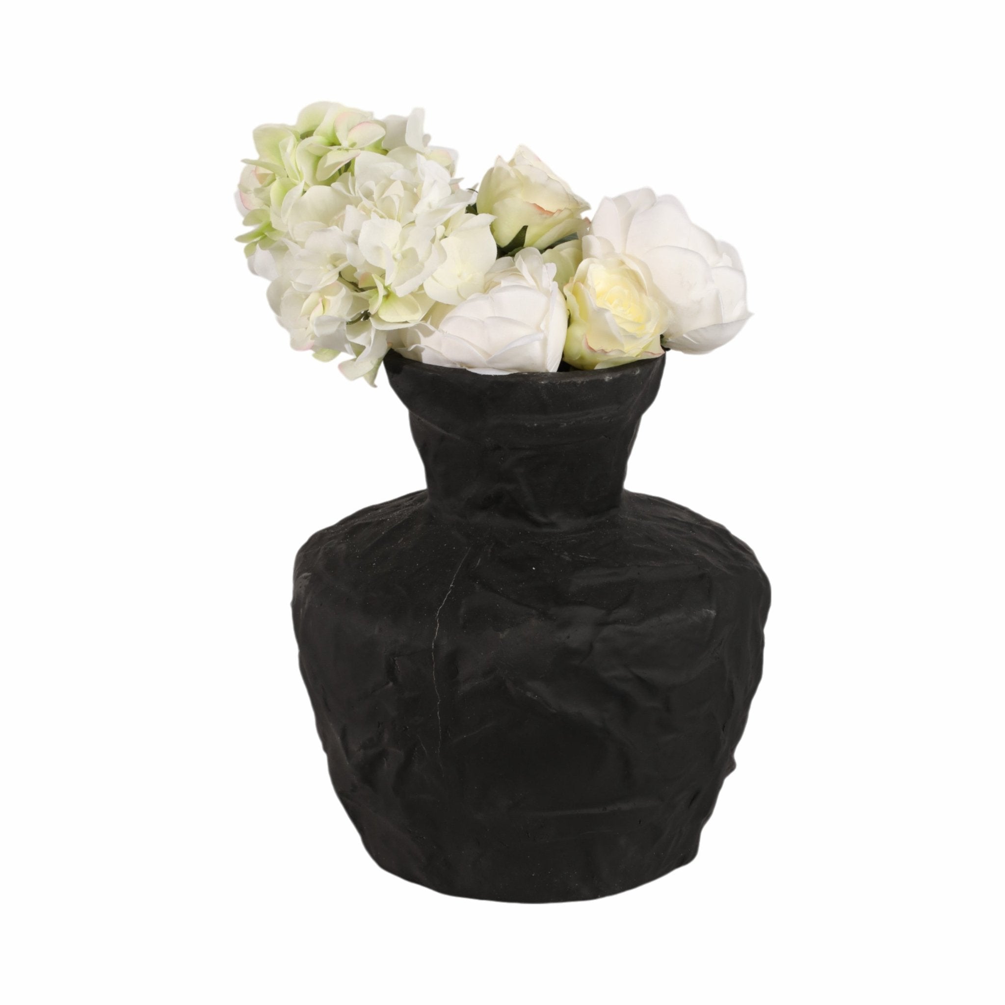 Cleo Black Ecomix Vase Vases and Jars| Sagebrook Home