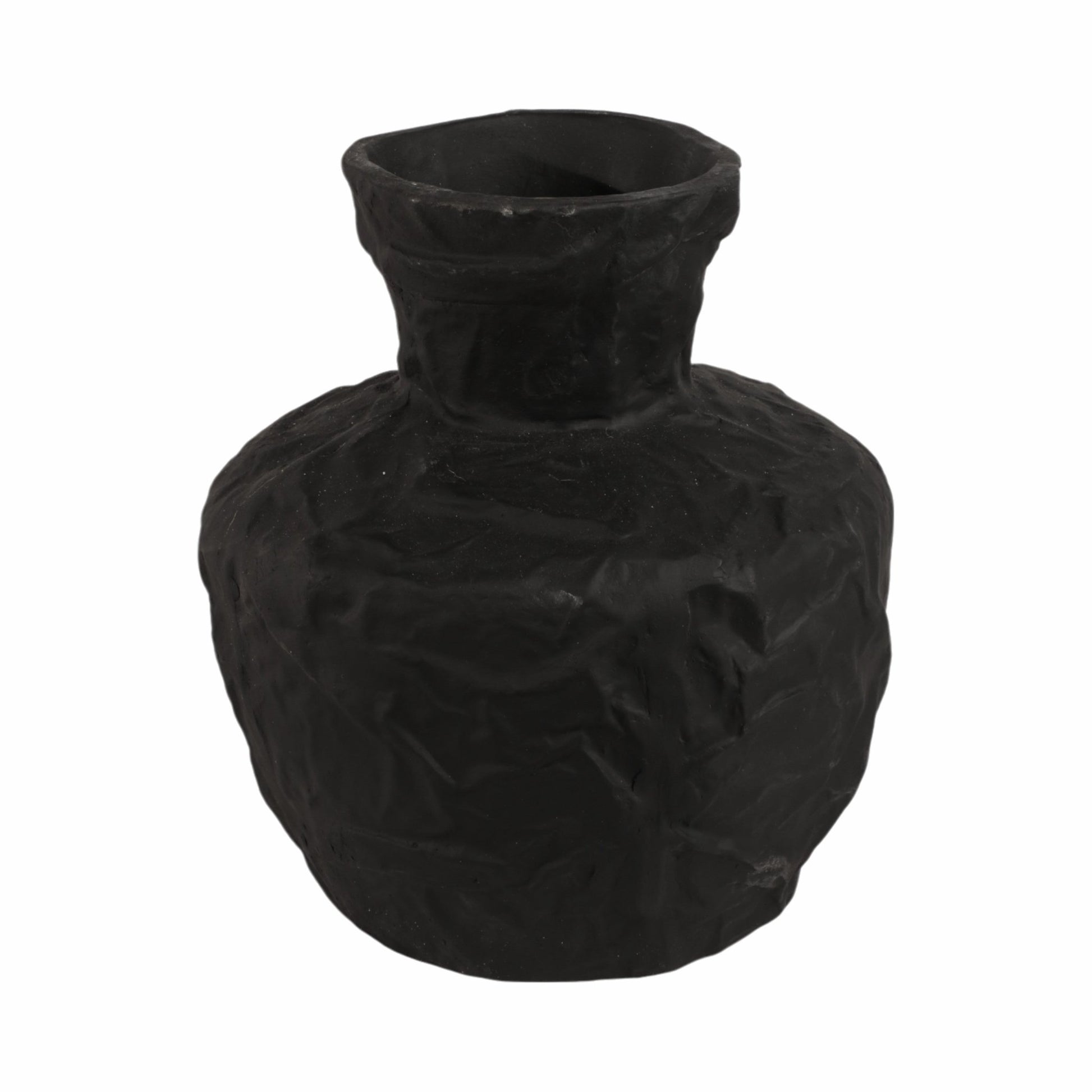 Cleo Black Ecomix Vase Vases and Jars| Sagebrook Home