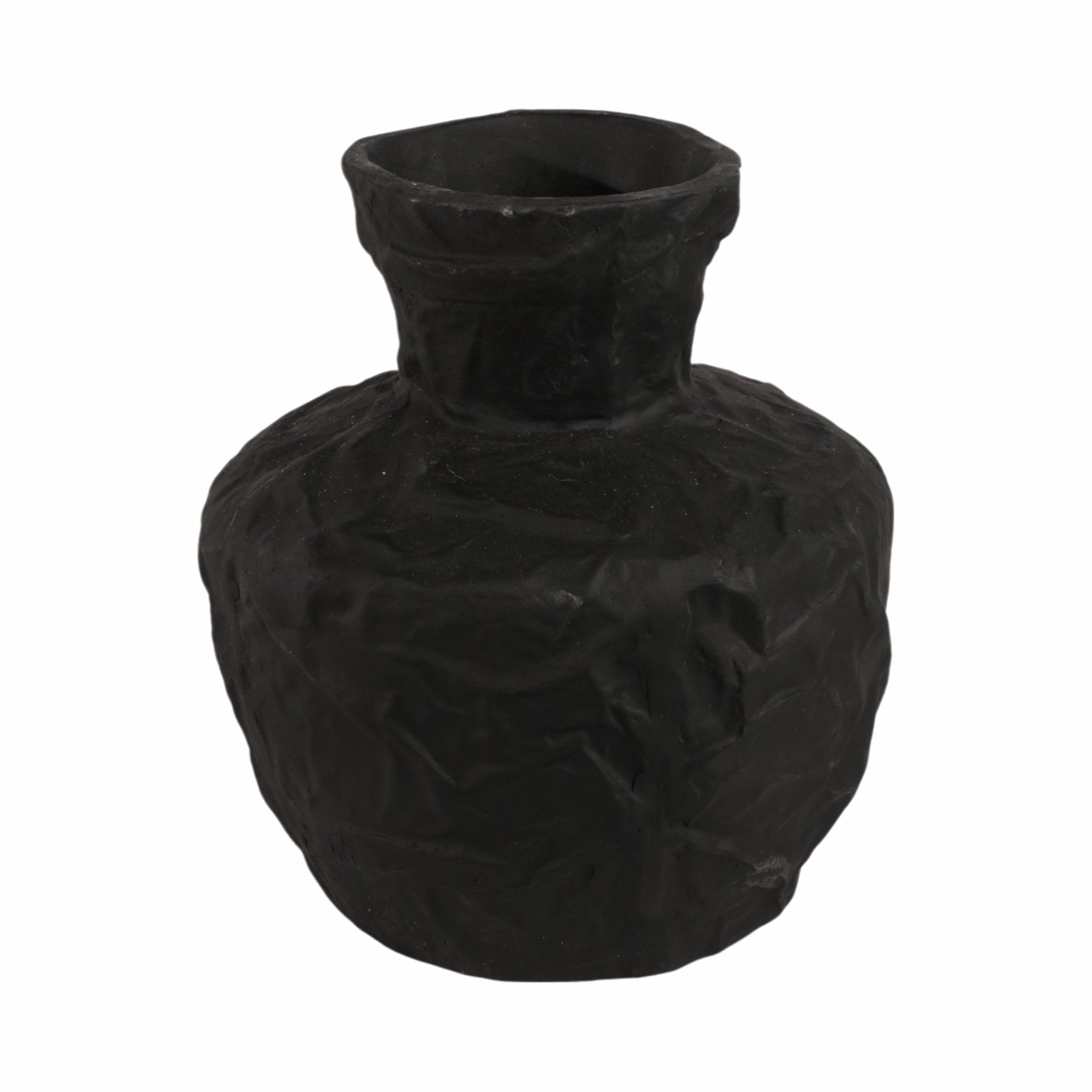 Cleo Black Ecomix Vase Vases and Jars| Sagebrook Home