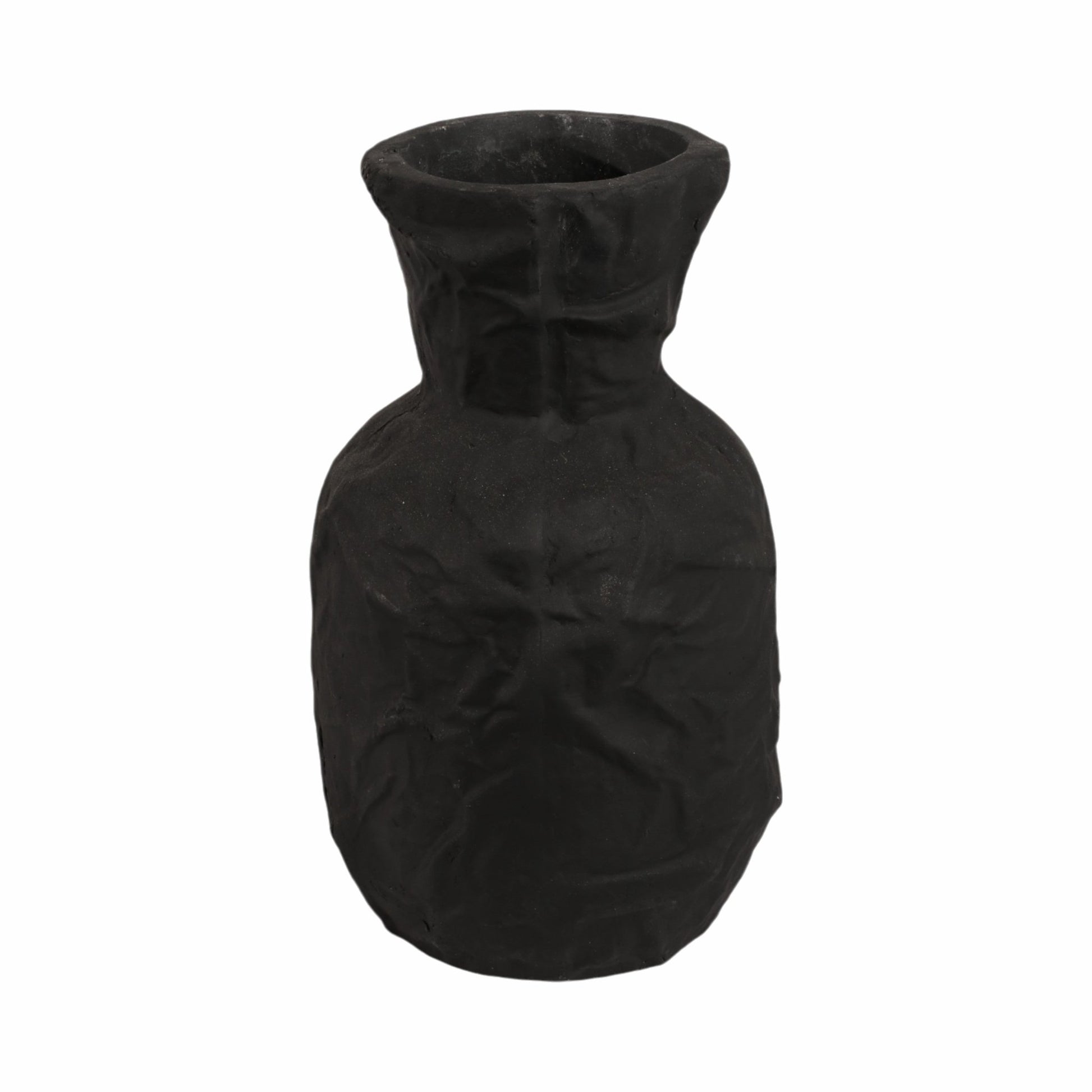 Cleo Black Ecomix Vase Vases and Jars| Sagebrook Home