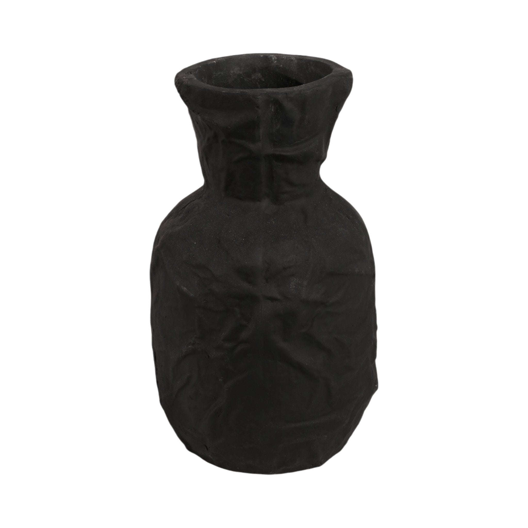 Cleo Black Ecomix Vase Vases and Jars| Sagebrook Home