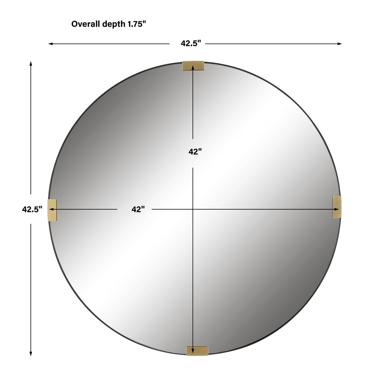 Clip Round Mirror Mirrors| Uttermost