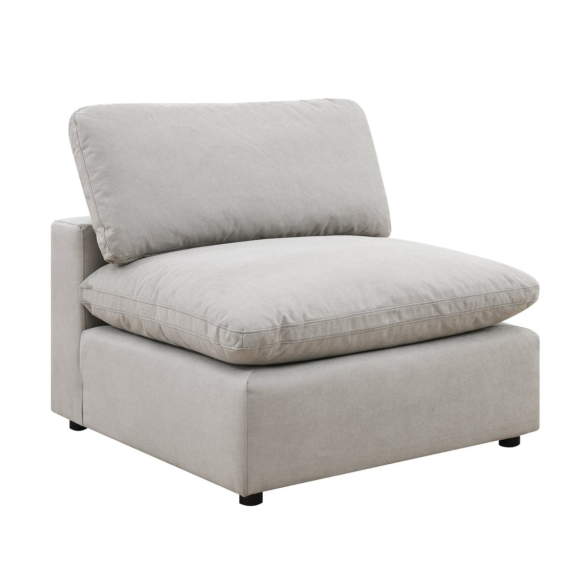 Cloud 9 Armless Chair - Light Grey