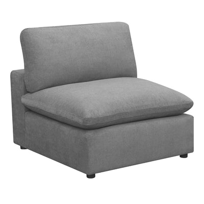 Cloud 9 Charcoal Armless Chair - Al Rugaib Furniture