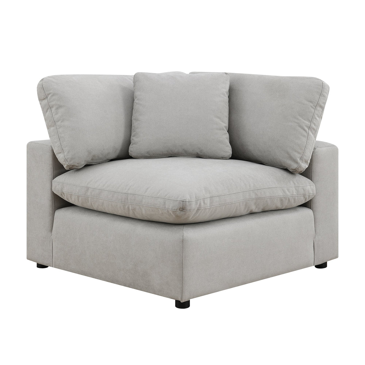 Cloud 9 Corner With 1 Pillow - Light Grey