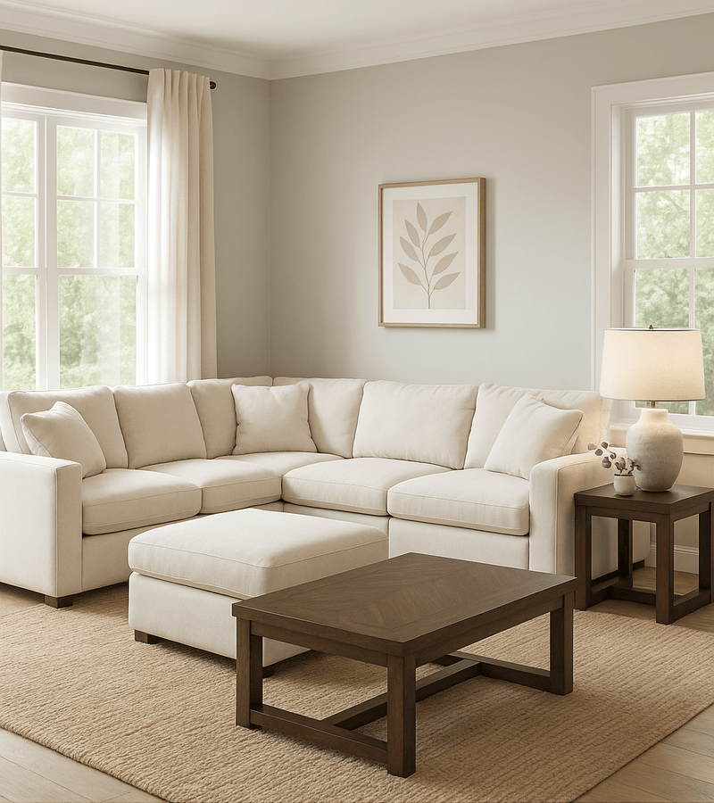 Cloud 9 Cotton Sectional with Hardy Occasional(Coffe Table1/End Table1) - Al Rugaib Furniture