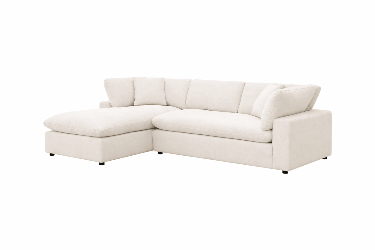 Cloud 9 Living Room 2-Piece Sectional - Floral White