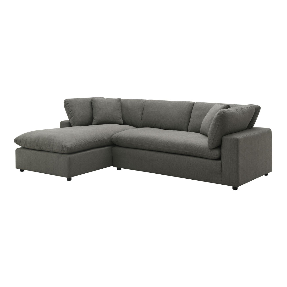 Cloud 9 Living Room 2-Piece Sectional - Dim Grey