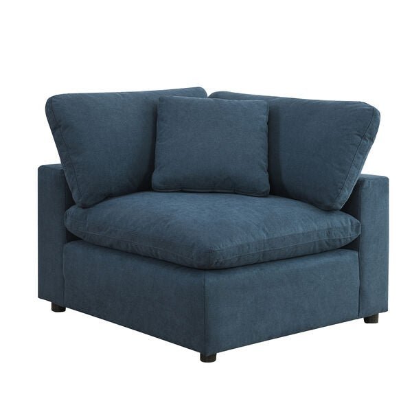 Cloud 9 Navy Sectional with Hardy Occasional(Coffe Table1/End Table1) - Al Rugaib Furniture