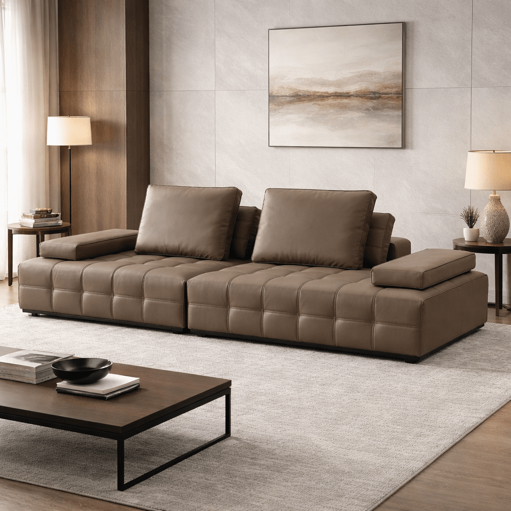 Cloud Comfort Brown 3 Seater Sofa W280 Sofas & Loveseats| Roots Furniture