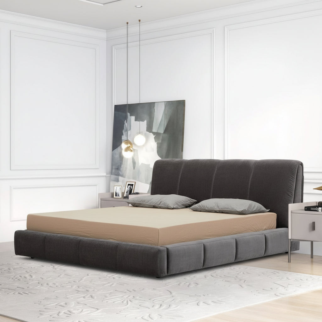 Cloud Dark King Grey Bed Beds| Roots Furniture