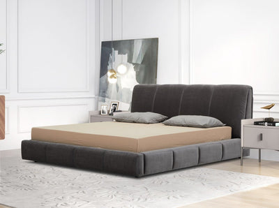 Cloud Dark King Grey Bed - Al Rugaib Furniture