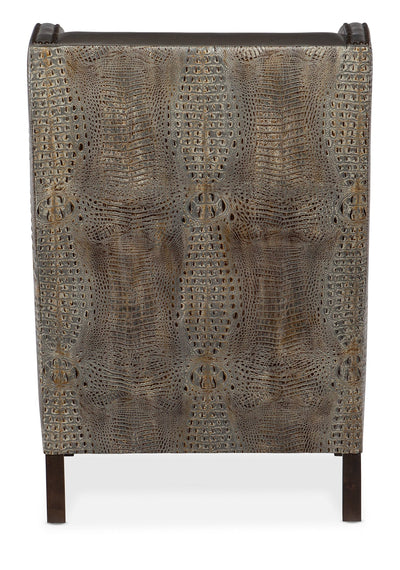 Club Chair with Faux Croc - Al Rugaib Furniture