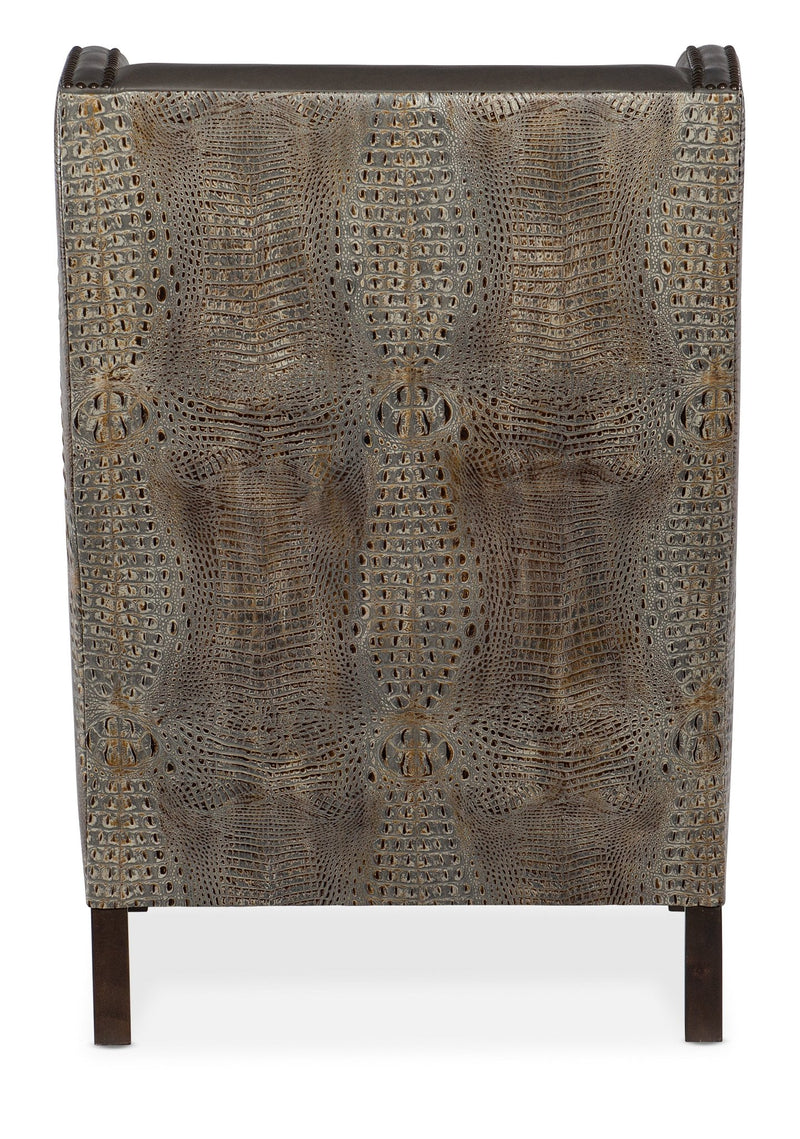 Club Chair with Faux Croc - Al Rugaib Furniture