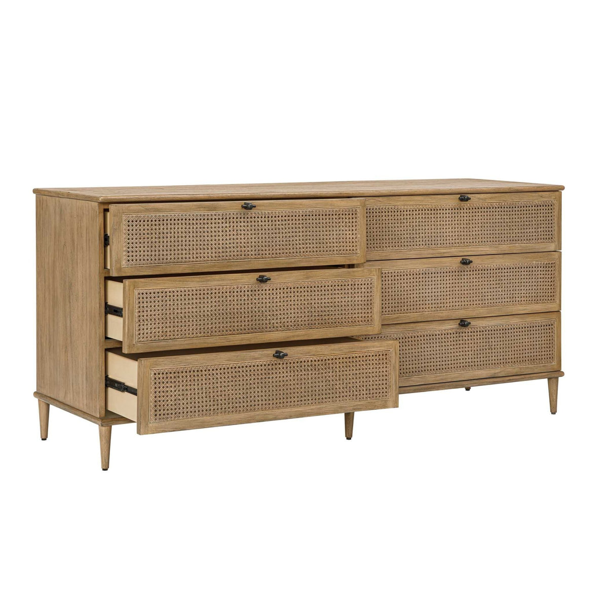Coast 6 Drawer Rattan Chest Cabinets & Chests| Uttermost