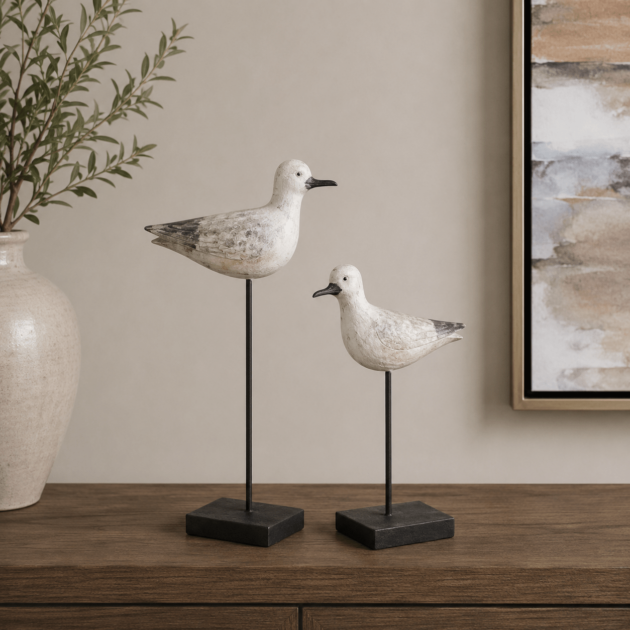 Coastal Bird Statues Table Decors| Crestview