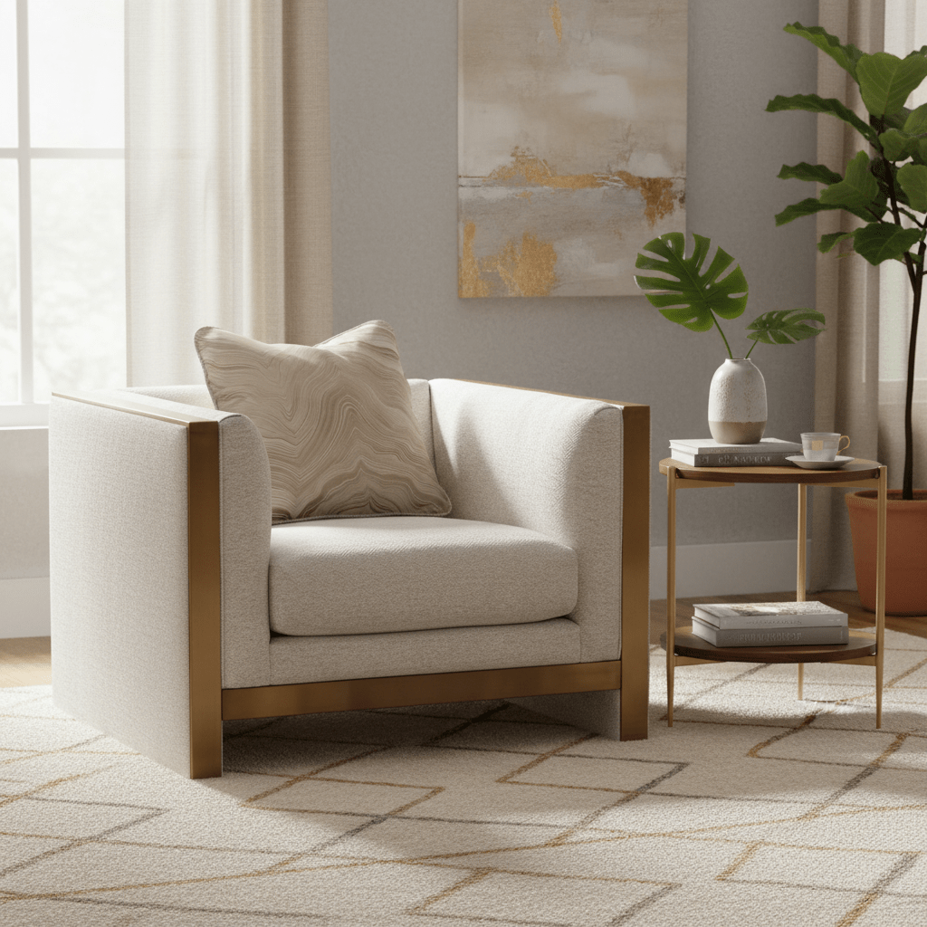 Coastal Comfort Beige Chair W102 Chairs| Roots Furniture