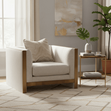 Coastal Comfort Beige Chair W102