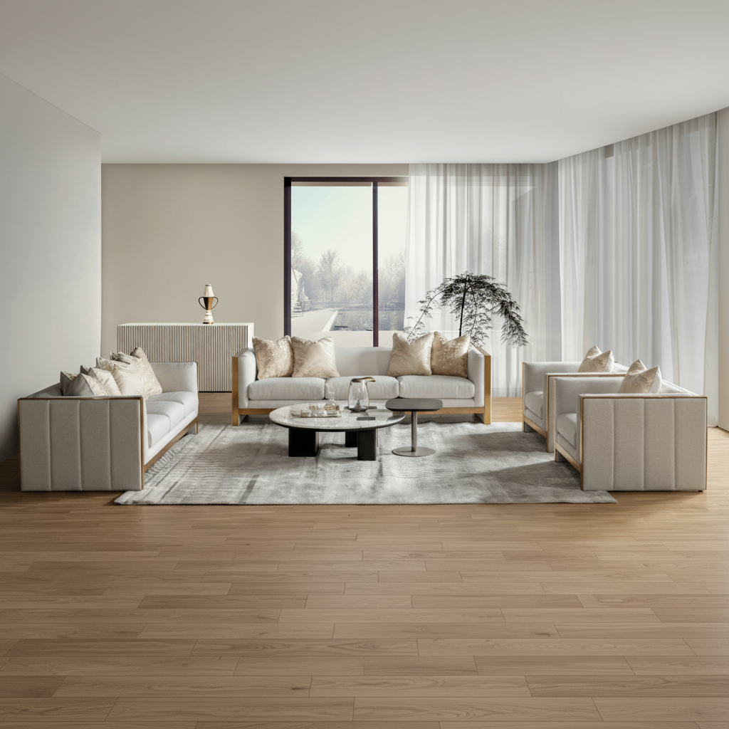 Coastal Comfort Beige Sofa Set Living Room Sets| Roots Furniture