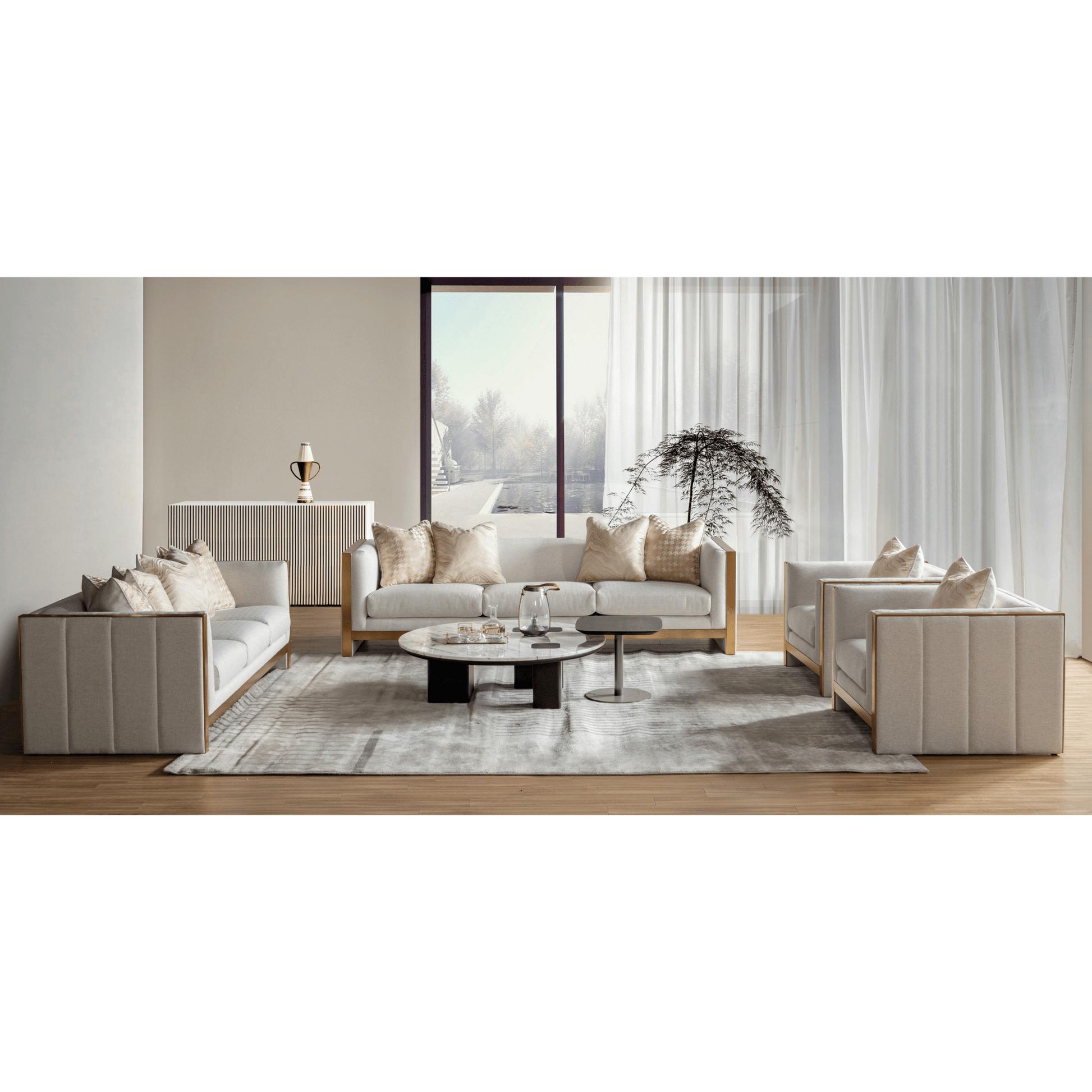 Coastal Comfort Beige Sofa W217 Sofas & Loveseats| Roots Furniture