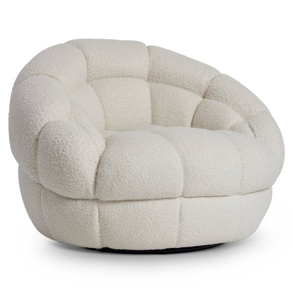 Coco Fabric Swivel Chair - Al Rugaib Furniture