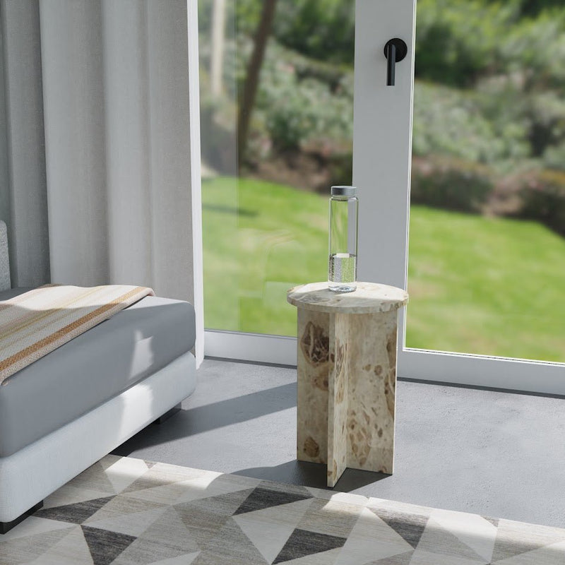 Codie MARBLE SIDE TABLE - Al Rugaib Furniture