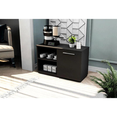 Coffee Corner For Chic and Compact Brewing Haven By Alhome - Black - Al Rugaib Furniture