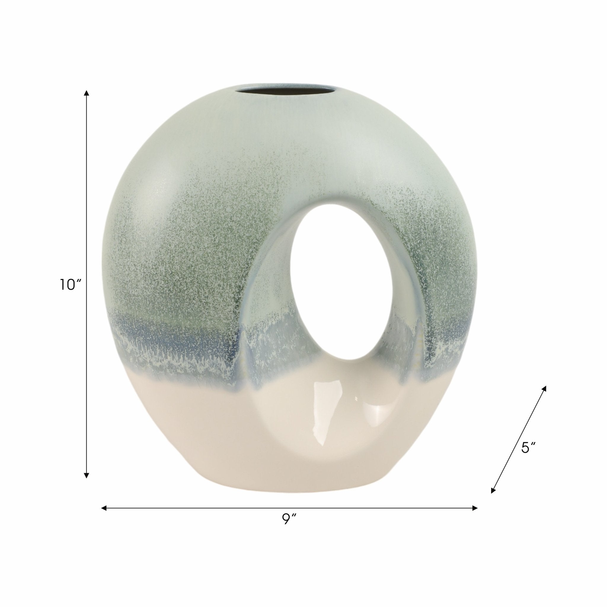 Coimbra Circle Portugal Vase Vases and Jars| Sagebrook Home