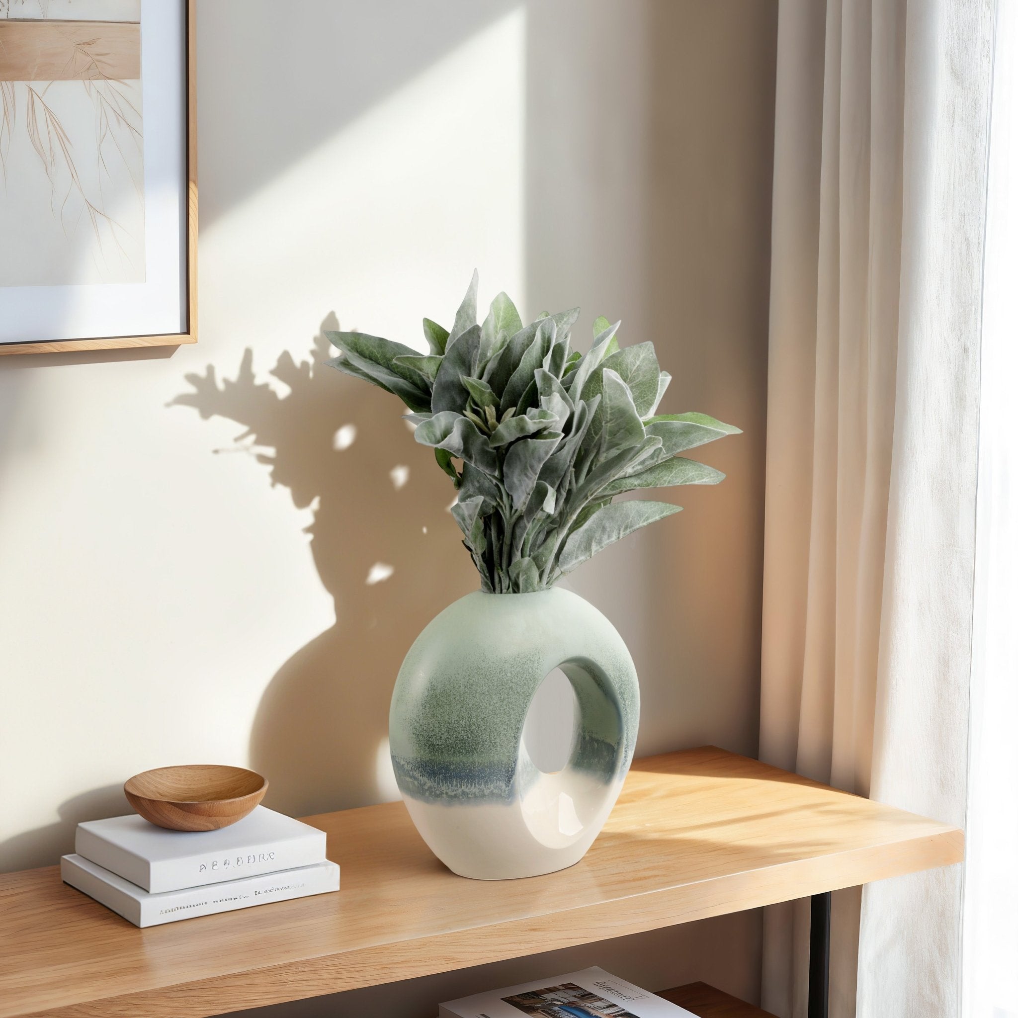 Coimbra Circle Portugal Vase Vases and Jars| Sagebrook Home