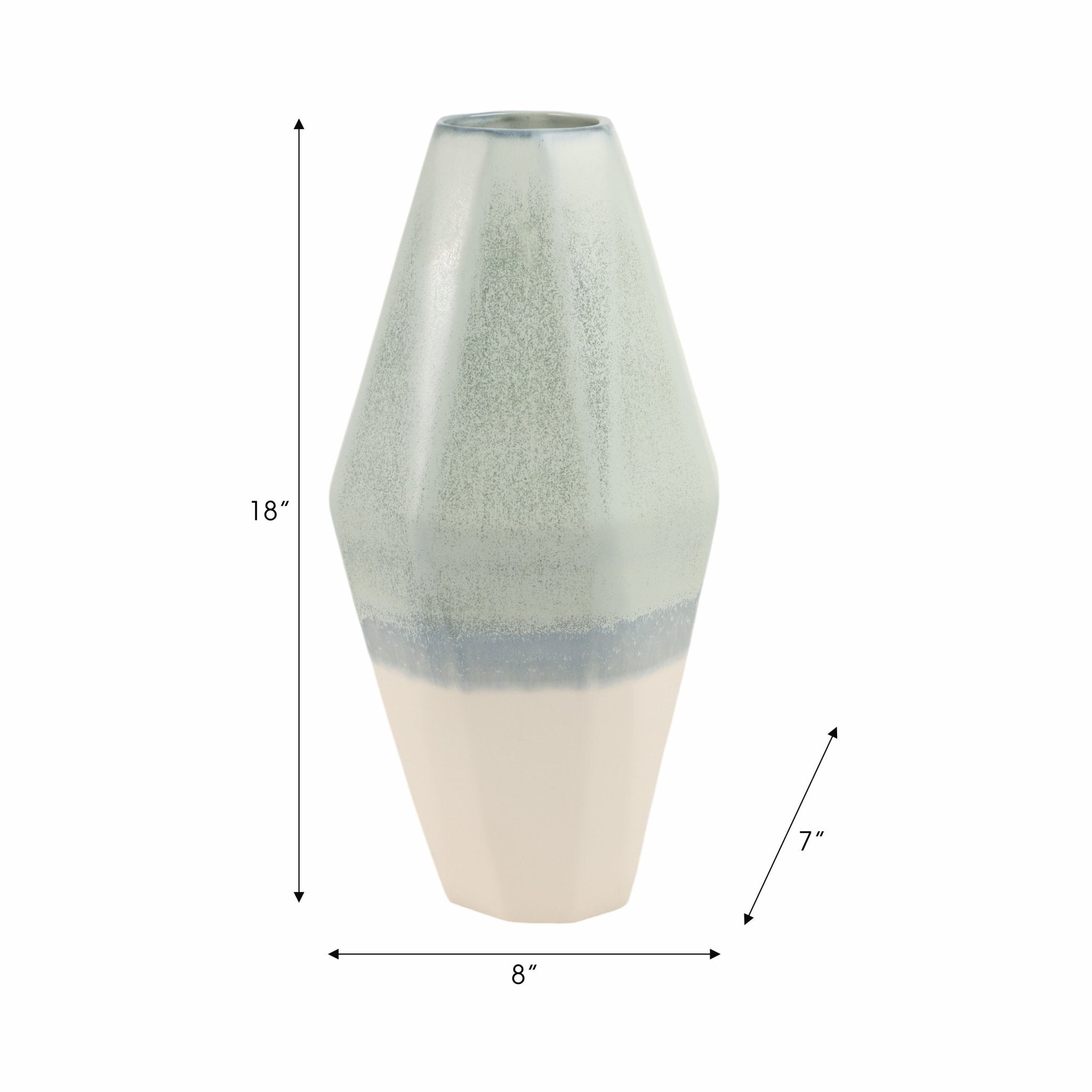 Coimbra Faceted Portugal Vase Vases and Jars| Sagebrook Home