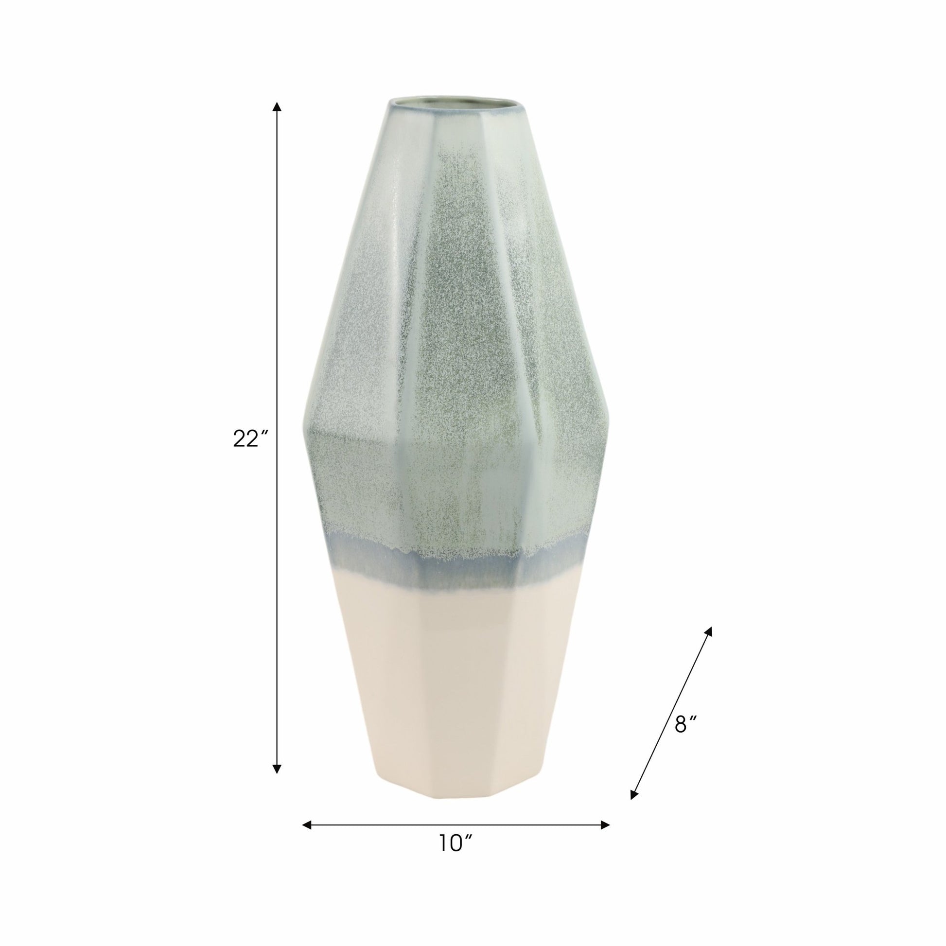 Coimbra Faceted Portugal Vase Vases and Jars| Sagebrook Home