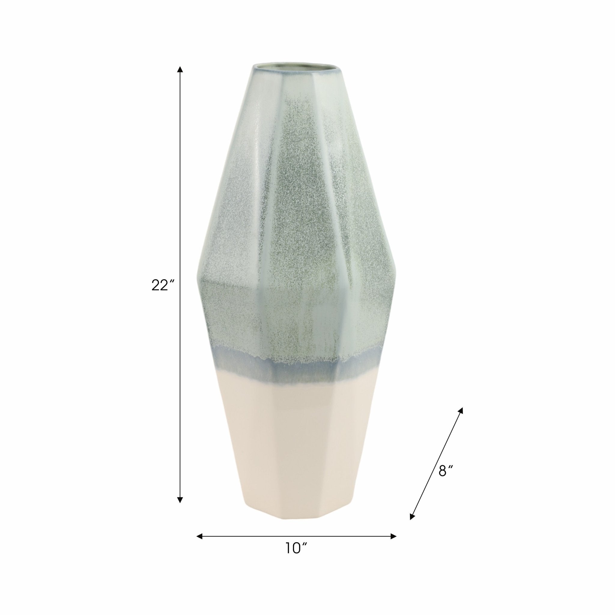 Coimbra Faceted Portugal Vase Vases and Jars| Sagebrook Home