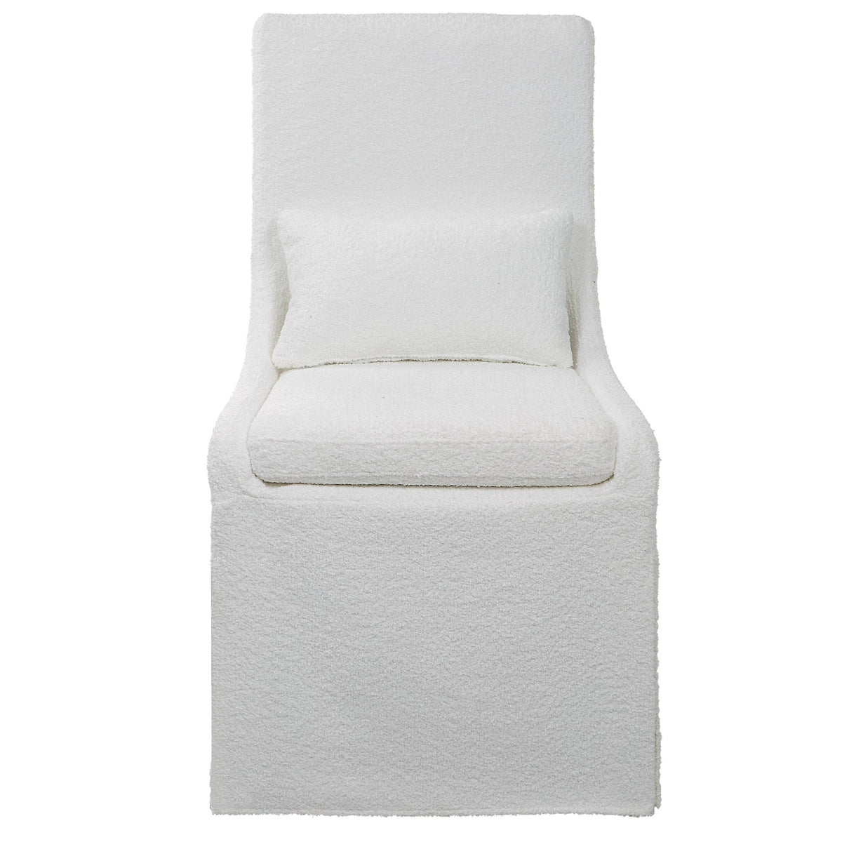 Coley Armless Chair, White Chairs| Uttermost