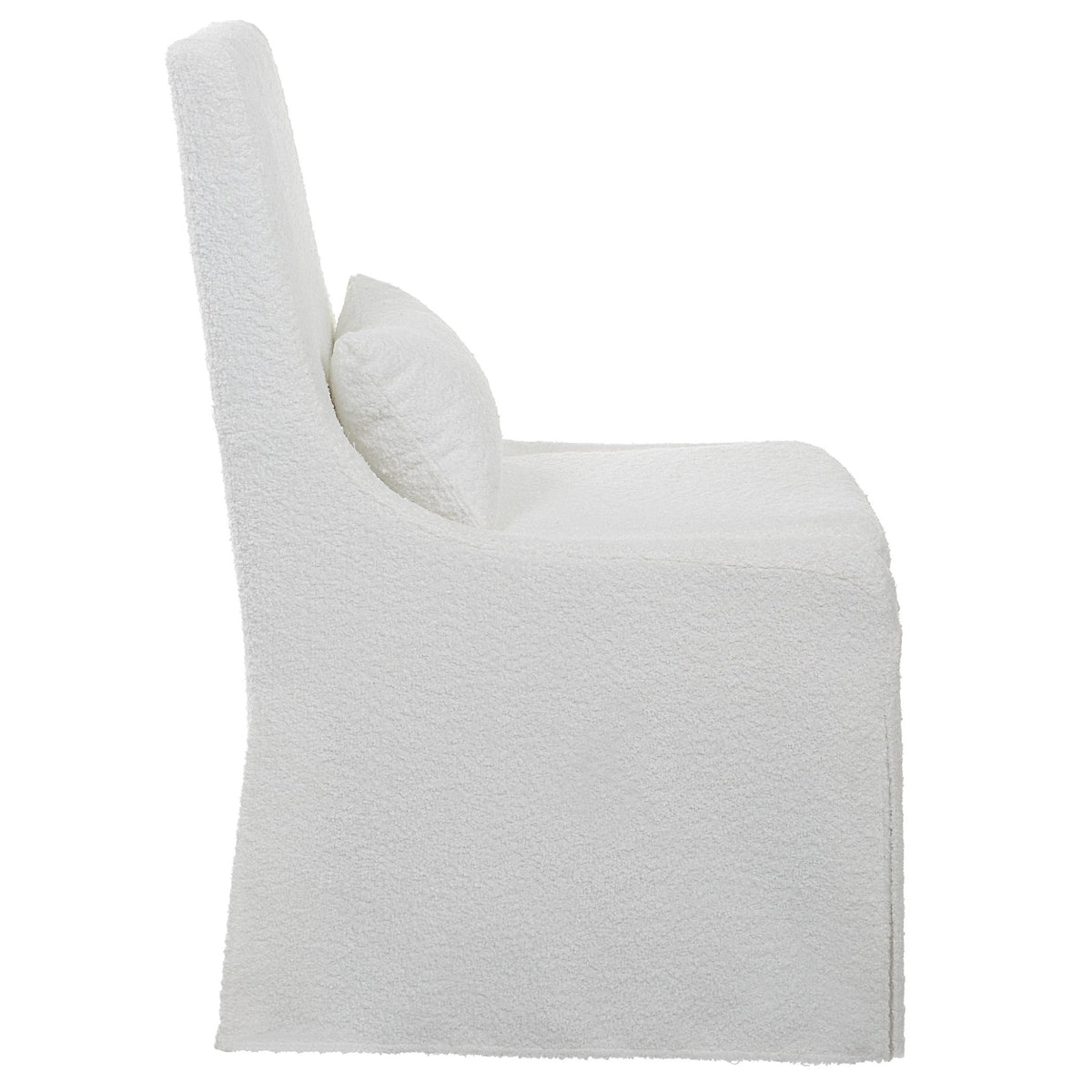 Coley Armless Chair, White Chairs| Uttermost