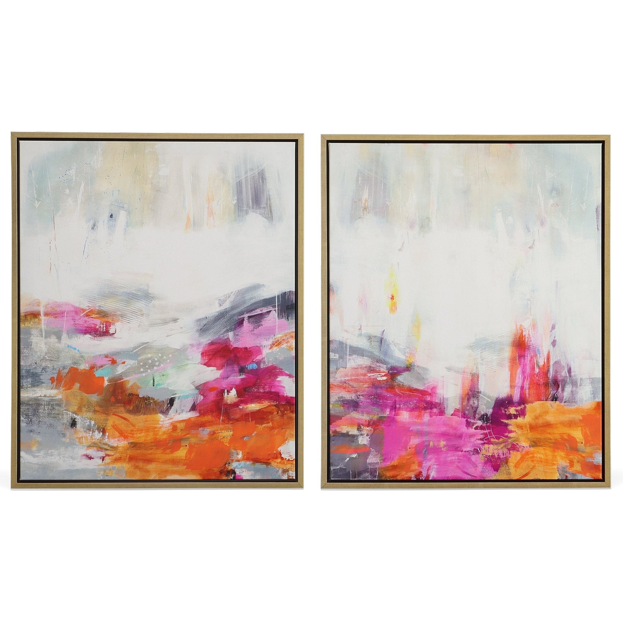 Color Theory Framed Canvases, S/2 Paintings & Pictures| Uttermost