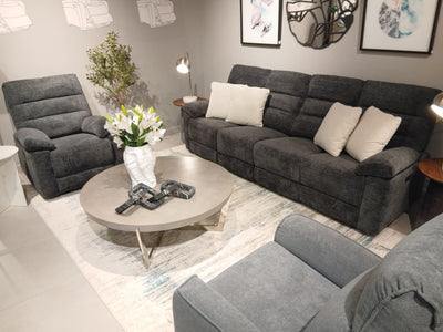 Comficore Charcoal Motion Power Sofa - Al Rugaib Furniture
