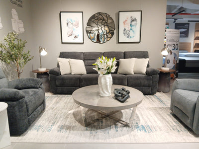 Comficore Charcoal Motion Power Sofa - Al Rugaib Furniture
