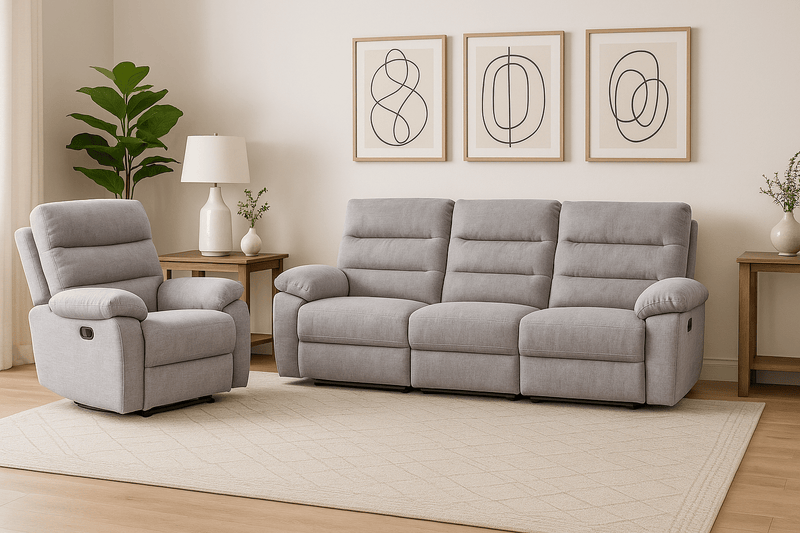 Comficore Grey Motion Set ( Sofa + Chair) - Al Rugaib Furniture