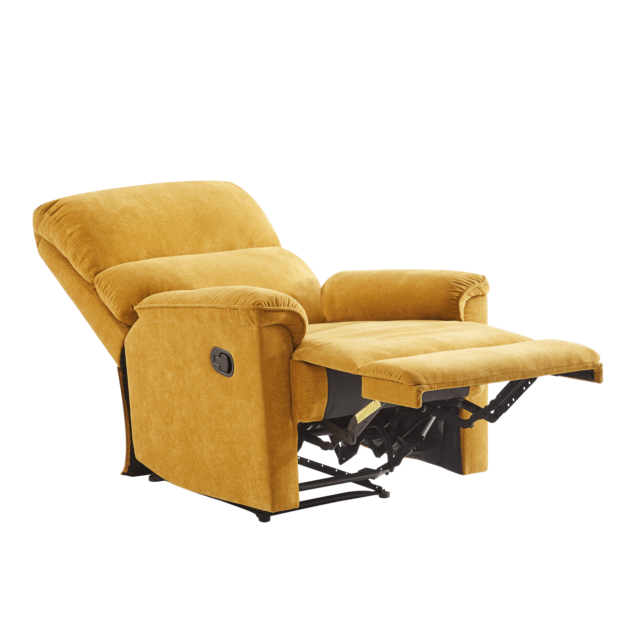 ComfiGlide Mustard Yellow Glider Reliner Recliners| Roots Furniture