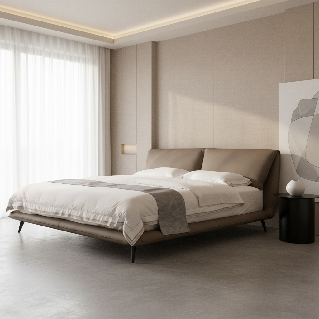 Comfort Cove Light Brown (King/Queen) Beds| Roots Furniture