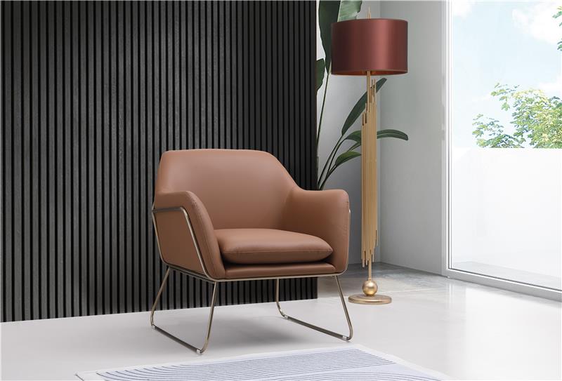 Comfort Cover Brown Accent Chair - Al Rugaib Furniture