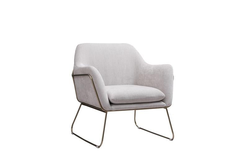 Comfort Cover Light Grey Accent Chair - Al Rugaib Furniture