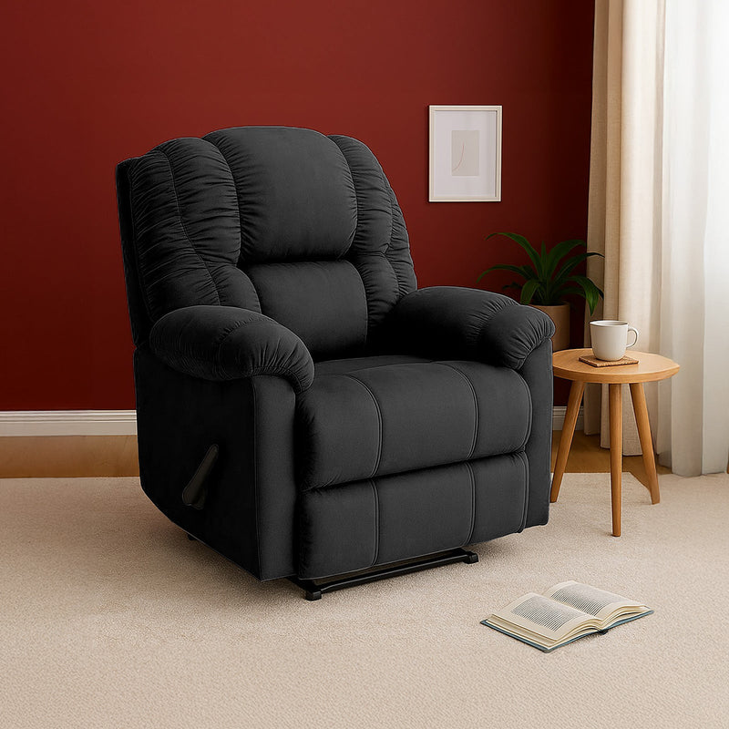ComfyChair | Velvet Rocking & Rotating Recliner Chair - Al Rugaib Furniture
