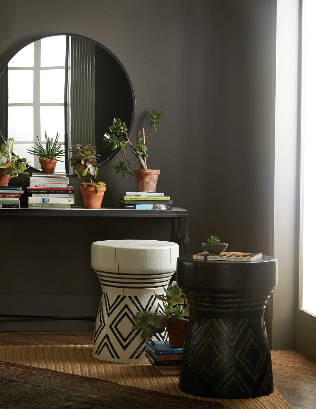 Commerce & Market Carved Stump Side Table Accent & End Tables| Hooker