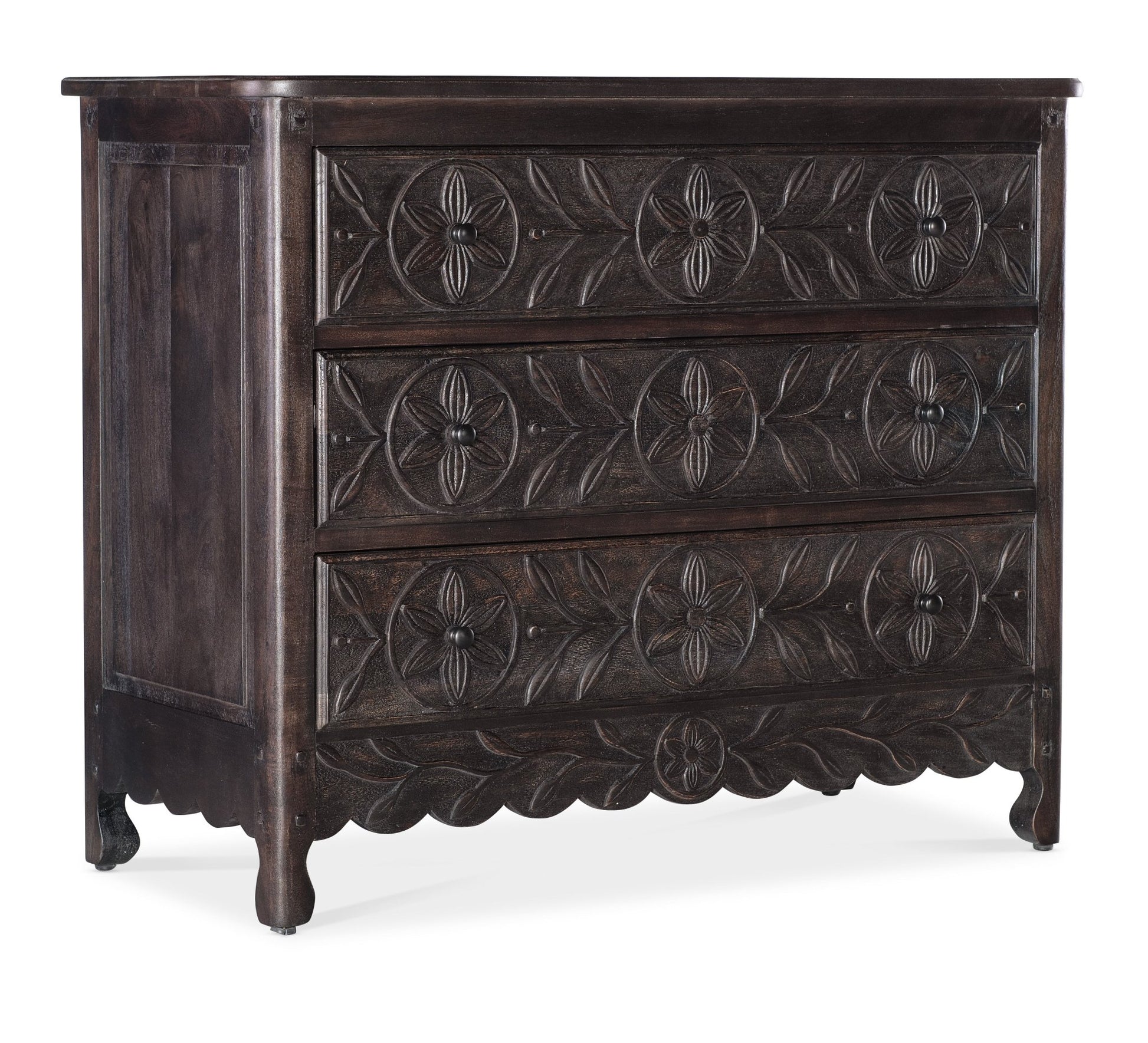 Commerce & Market Flora Three-Drawer Chest Cabinets & Chests| Hooker