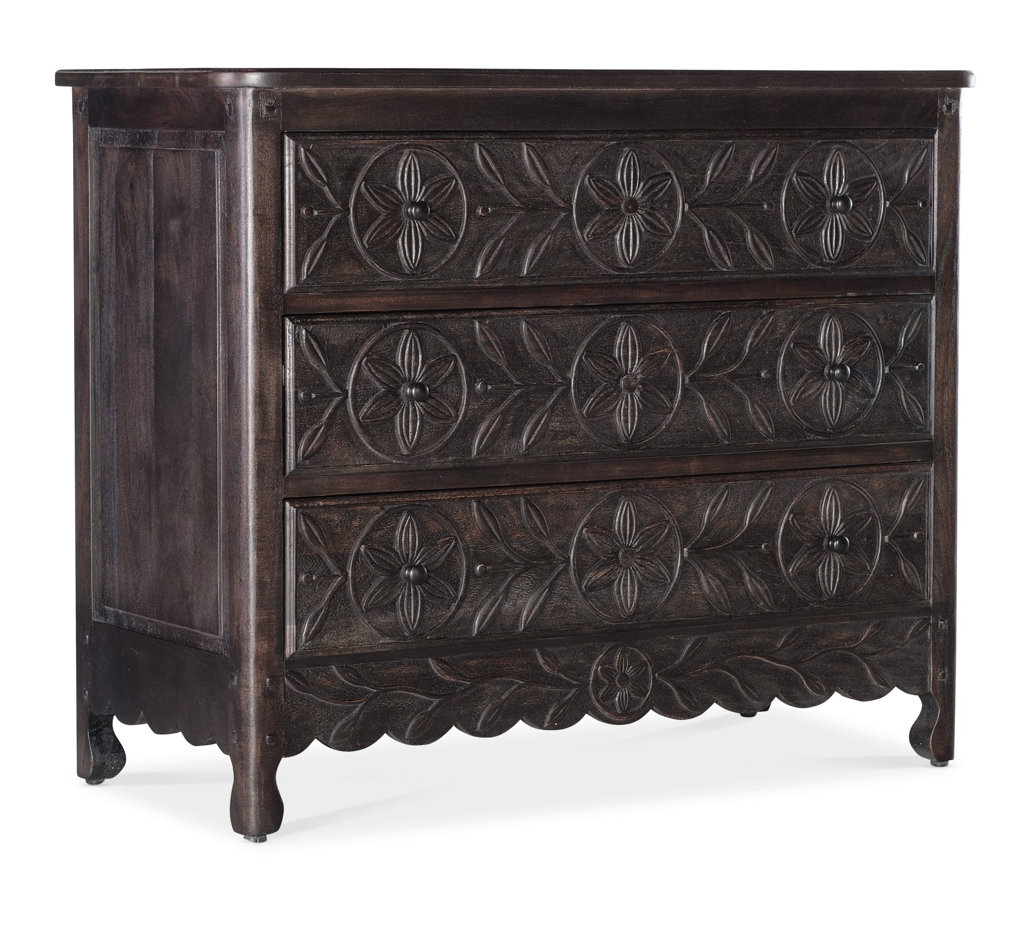 Commerce & Market Flora Three-Drawer Chest Cabinets & Chests| Hooker