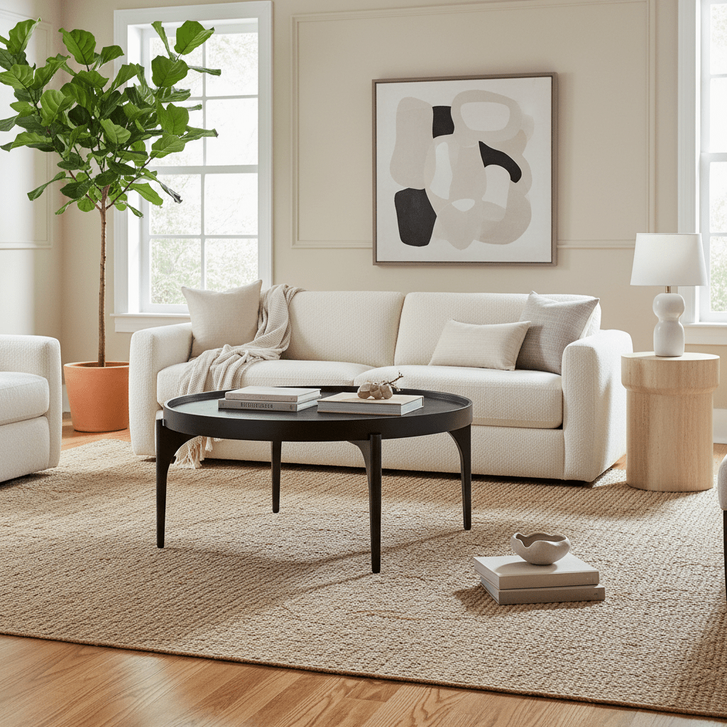 Commerce & Market Round Cocktail Table Coffee Tables| Hooker