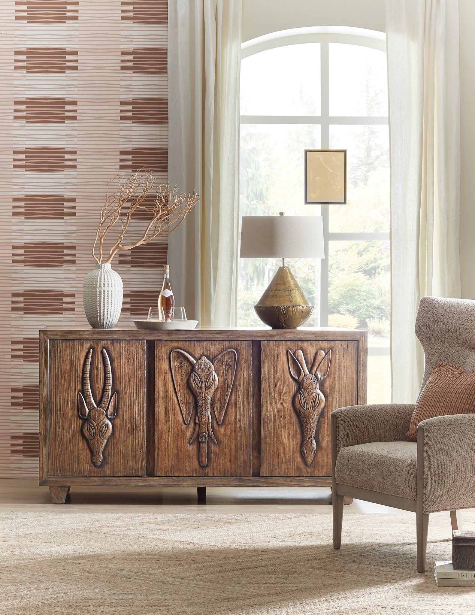 Commerce & Market Safari Credenza TV Units| Hooker